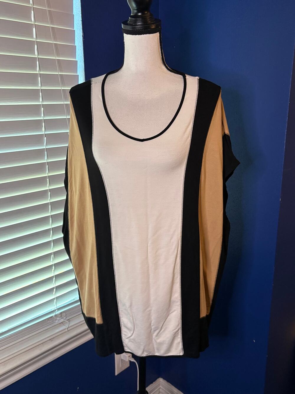 Chico’s Zenergy Sleeveless Color‑Block Top – Size S/M